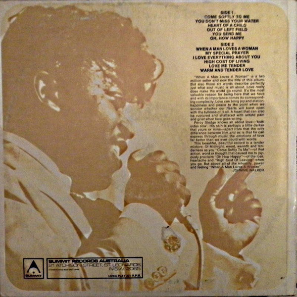 Percy Sledge : When A Man Loves A Woman (LP, Comp)