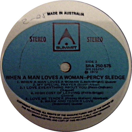Percy Sledge : When A Man Loves A Woman (LP, Comp)