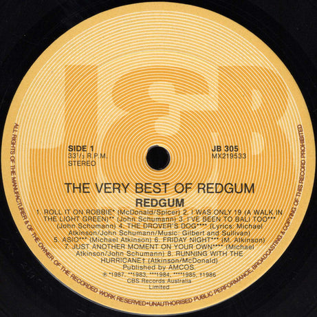 Redgum : The Very Best Of (LP, Comp)