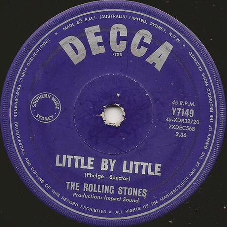 The Rolling Stones : Not Fade Away (7", Single)