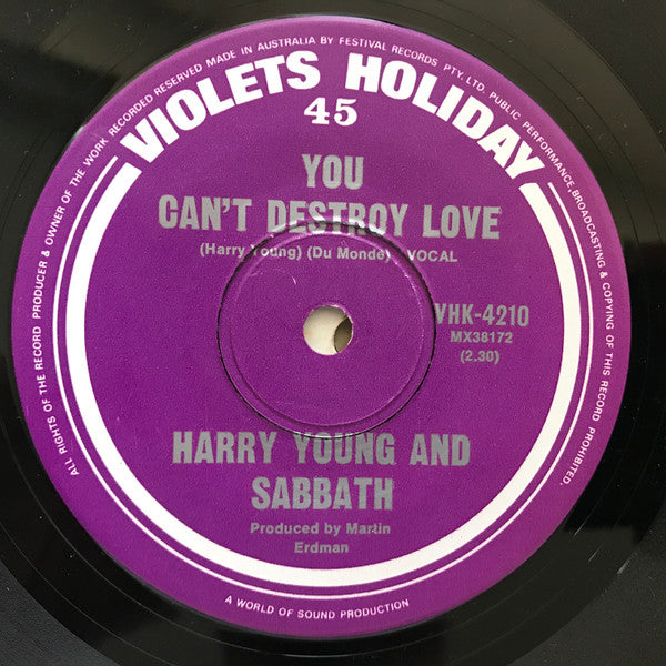 Harry Young And Sabbath : The Wheat In The Field (7", Single)