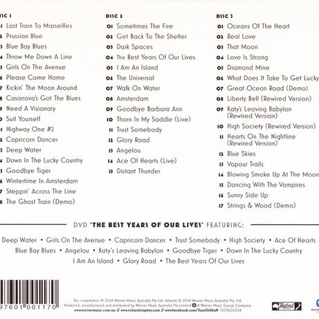 Richard Clapton : Best Years 1974-2014 (The 40th Anniversary Collection) (3xCD, Comp + DVD-V, PAL)