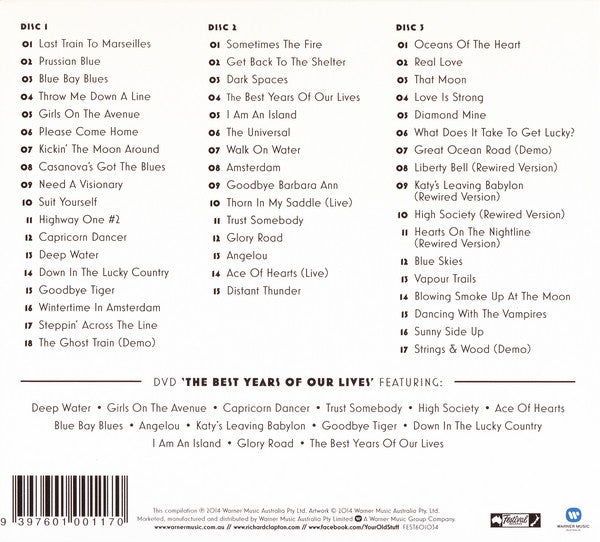 Richard Clapton : Best Years 1974-2014 (The 40th Anniversary Collection) (3xCD, Comp + DVD-V, PAL)