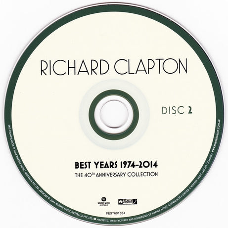 Richard Clapton : Best Years 1974-2014 (The 40th Anniversary Collection) (3xCD, Comp + DVD-V, PAL)