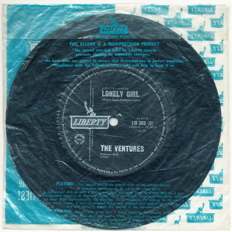The Ventures : Diamond Head / Lonely Girl (7", Single)
