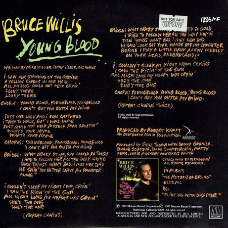 Bruce Willis : Young Blood (7", Single)