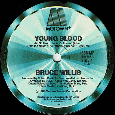 Bruce Willis : Young Blood (7", Single)