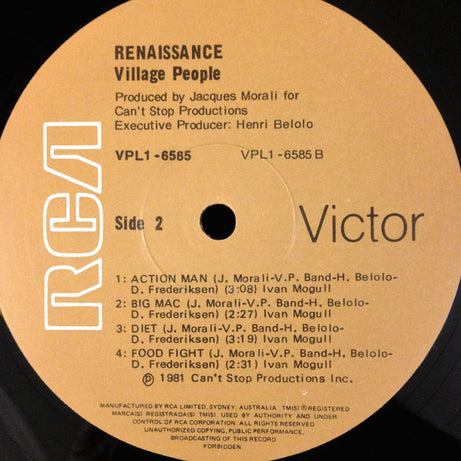 Village People : Renaissance (LP, Album)