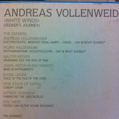 Andreas Vollenweider : White Winds (Seeker's Journey) (LP, Album)