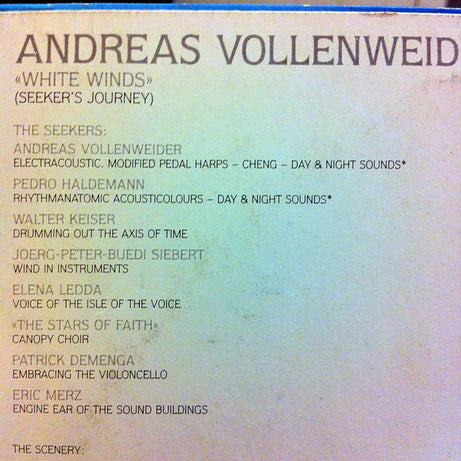 Andreas Vollenweider : White Winds (Seeker's Journey) (LP, Album)