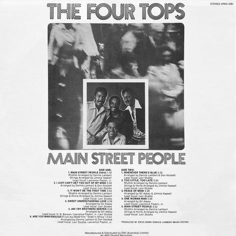 Four Tops : Main Street People (LP, Album)