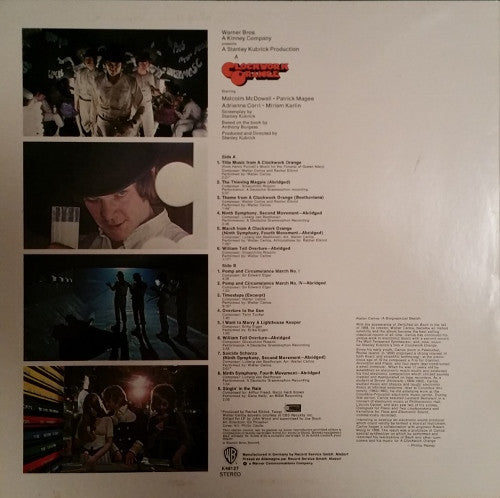 Various : Stanley Kubrick's A Clockwork Orange (Music From The Soundtrack) (LP, Album, RE)