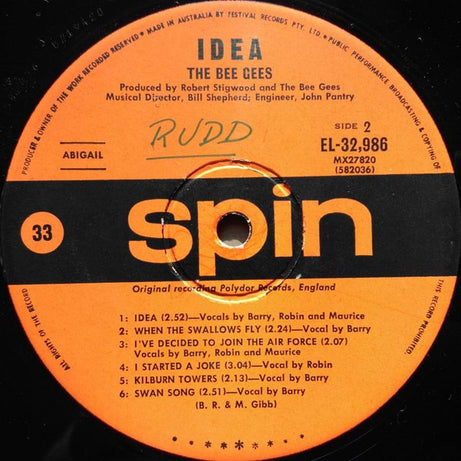 Bee Gees : Idea (LP, Album, Mono)