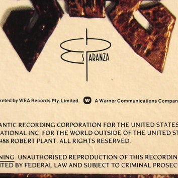 Robert Plant : Now And Zen (LP, Album, DMM)