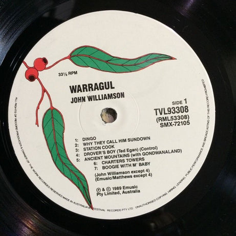 John Williamson : Warragul (LP, Album)
