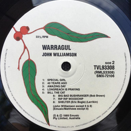 John Williamson : Warragul (LP, Album)