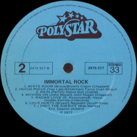 Various : Immortal Rock (LP, Comp)