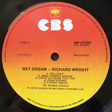 Richard Wright : Wet Dream (LP, Album, Gat)