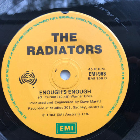 The Radiators (2) : No Tragedy (7", Single)
