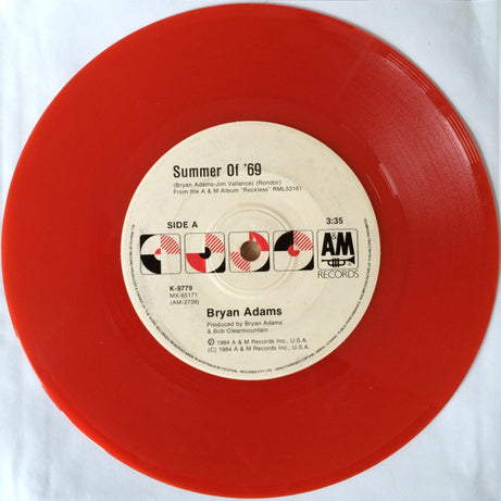 Bryan Adams : Summer Of '69 (7", Single, Red)