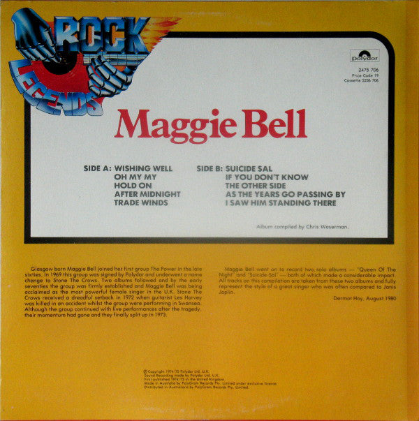 Maggie Bell : Rock Legends (LP, Comp)