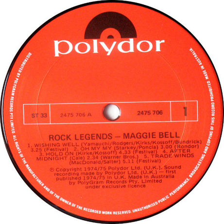 Maggie Bell : Rock Legends (LP, Comp)