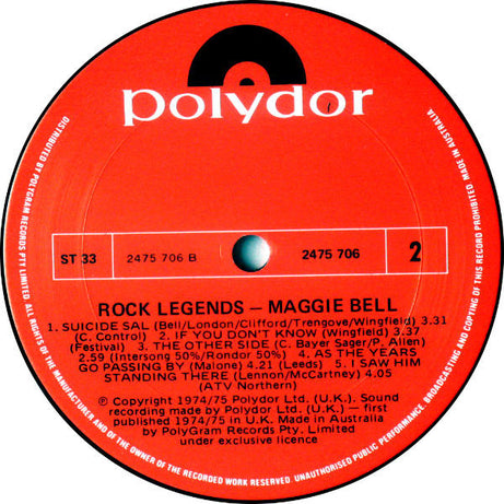 Maggie Bell : Rock Legends (LP, Comp)
