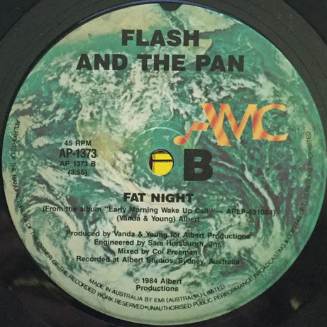 Flash & The Pan : Midnight Man (7", Single)