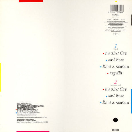 Eurythmics : Touch Dance (LP, Album, RC )