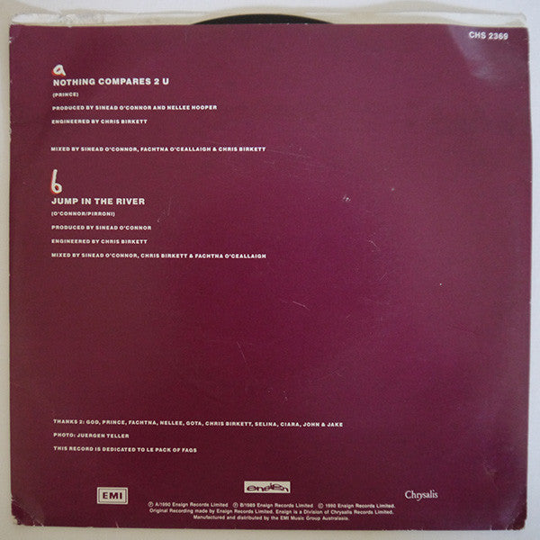 Sinéad O'Connor : Nothing Compares 2 U (7", Single)