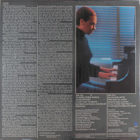 Barbara Carroll : Barbara Carroll (LP, Album)