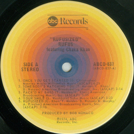Rufus & Chaka Khan : Rufusized (LP, Album, Gat)