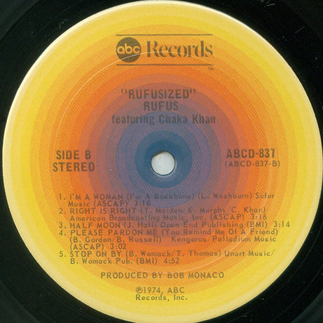 Rufus & Chaka Khan : Rufusized (LP, Album, Gat)