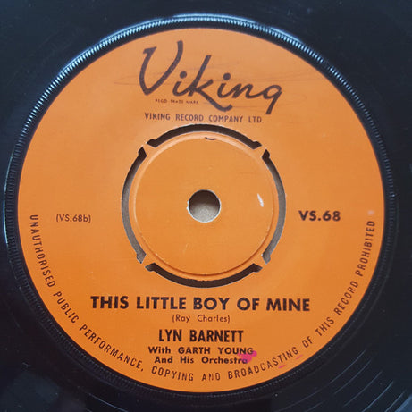 Lyn Barnett With The Garth Young Orchestra : No Heart At All (7")