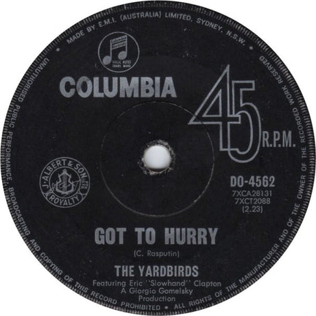 The Yardbirds : For Your Love (7", Single)