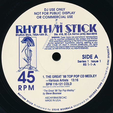 Various : Rhythm Stick 1-1 (2x12", Comp, Promo)
