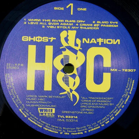 Hunters & Collectors : Ghost Nation (LP, Album)