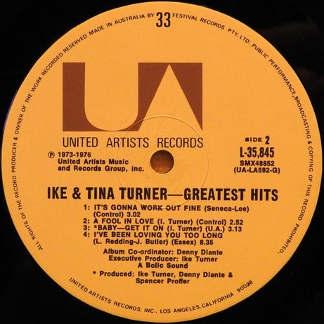 Ike & Tina Turner : Greatest Hits (LP, Comp)