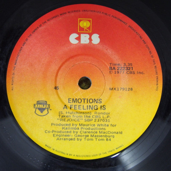 The Emotions : Best Of My Love (7", Single)