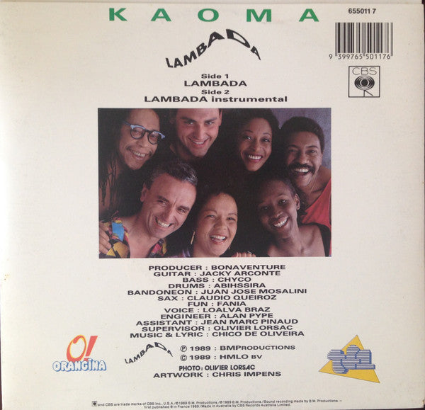 Kaoma : Lambada (7", Single)