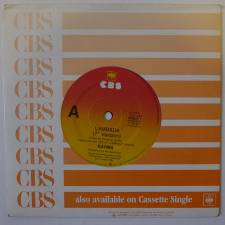 Kaoma : Lambada (7", Single)