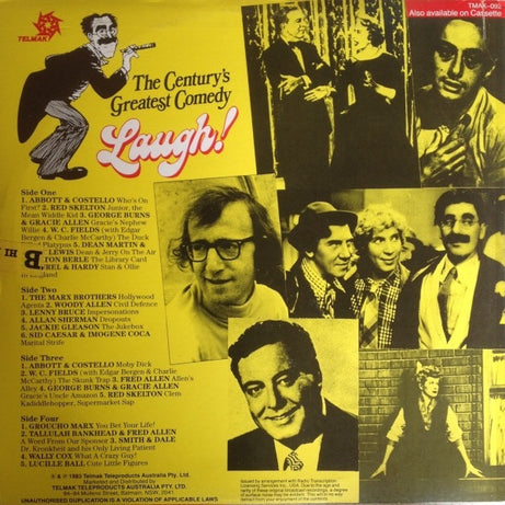 Various : Laugh! The Century's Greatest Comedy (2xLP, Album)