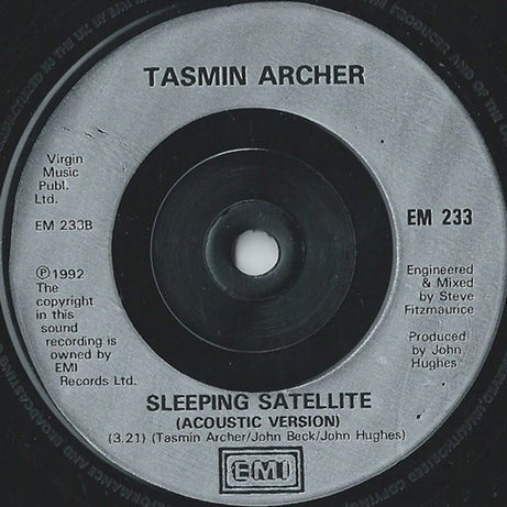 Tasmin Archer : Sleeping Satellite (7", Single)