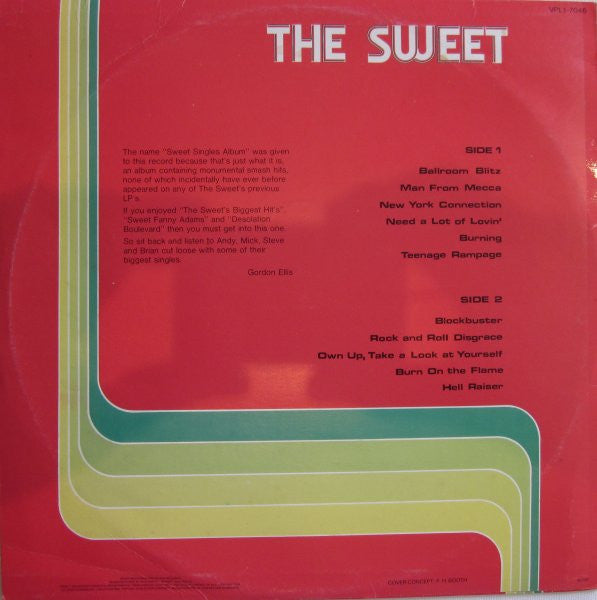 The Sweet : Sweet Singles Album (LP, Comp)