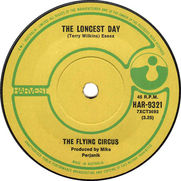 The Flying Circus : Turn Away (7", Single)