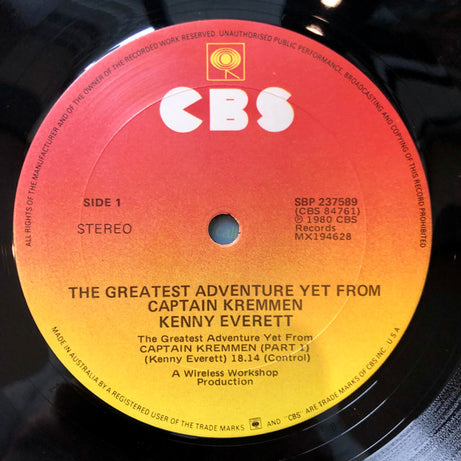 Kenny Everett : The Greatest Adventure Yet From Captain Kremmen (LP)