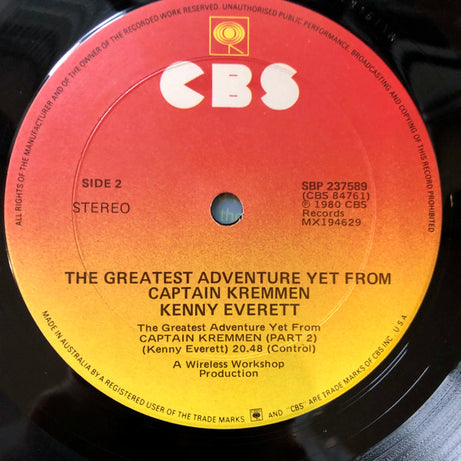 Kenny Everett : The Greatest Adventure Yet From Captain Kremmen (LP)