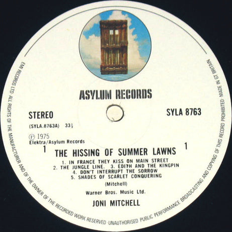 Joni Mitchell : The Hissing Of Summer Lawns (LP, Album, Emb)
