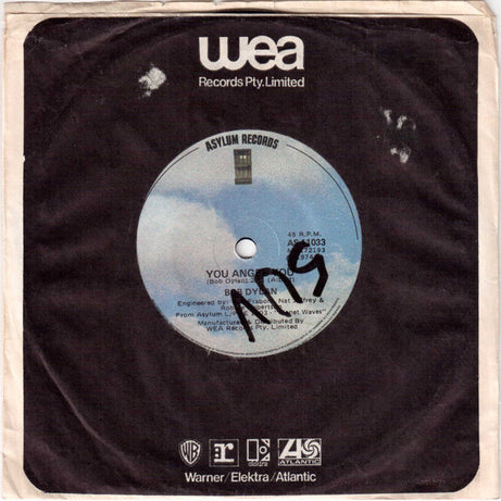 Bob Dylan : On A Night Like This / You Angel You (7", Single)