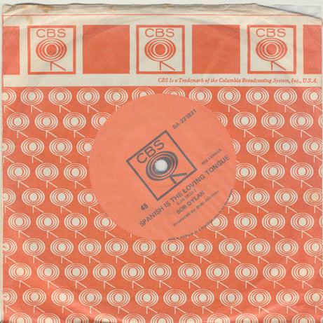 Bob Dylan : Watching The River Flow (7", Single)